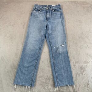 rag & bone Ruth High-Rise Straight Distressed Jeans Women 27 in Melanie USA Made